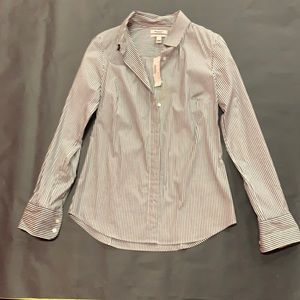 Black and white stripes button down: J crew